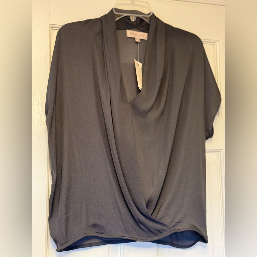 Philosophy Gray Blouse‎